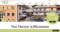 Desktop Screenshot of landhotel-geyer.de